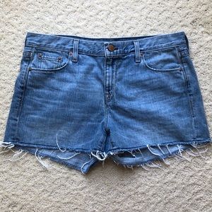 J. Crew Raw Hem Cut-Off Denim Shorts